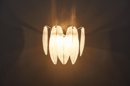 Modern Electroplated Gold Wall Lamp | Elegant Glass Sconce with Gold Hardware