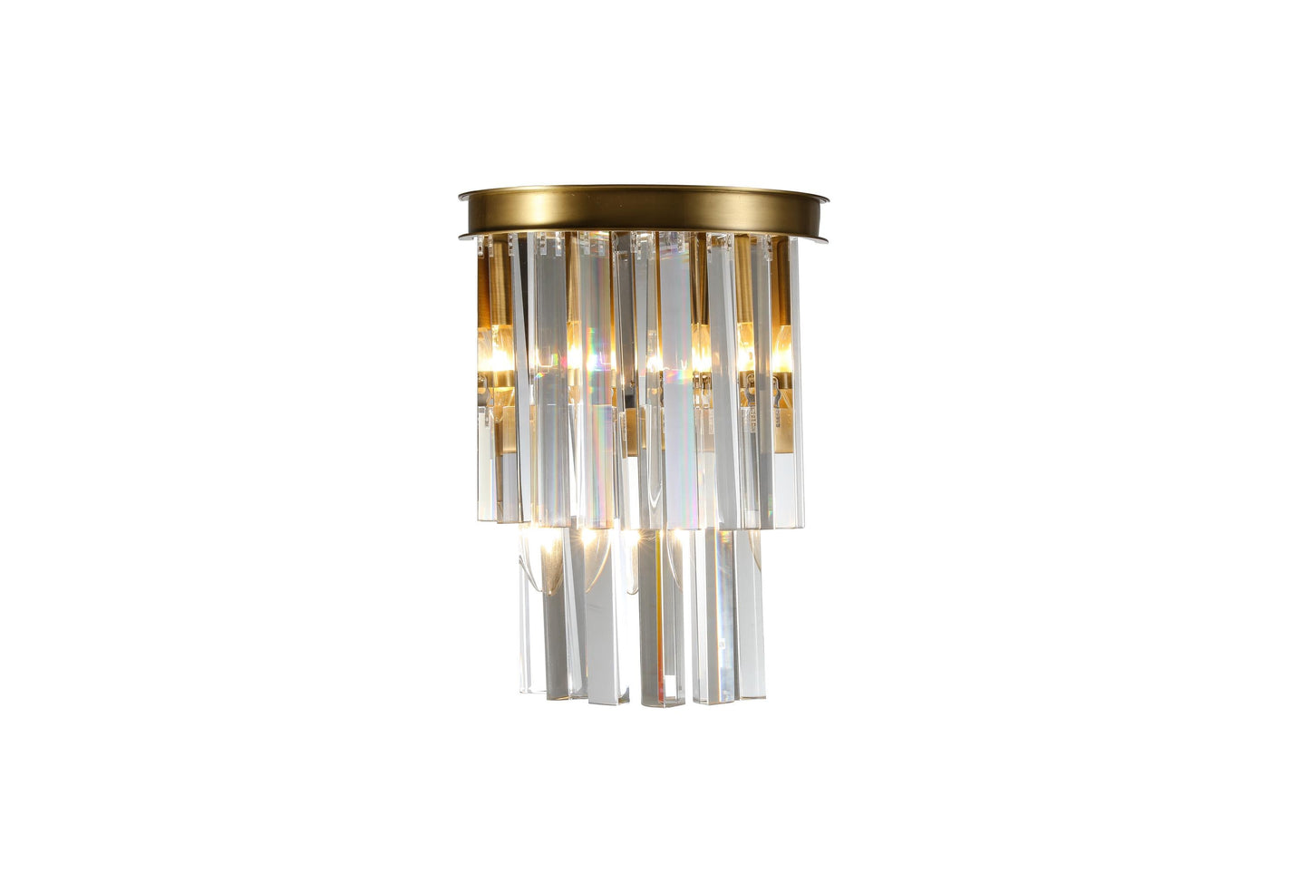 Designer Copper and K9 Crystal Wall Lamp | Luxury Lighting Fixture Modern Crystal Sconce