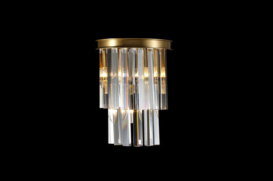 Designer Copper and K9 Crystal Wall Lamp | Luxury Lighting Fixture Modern Crystal Sconce