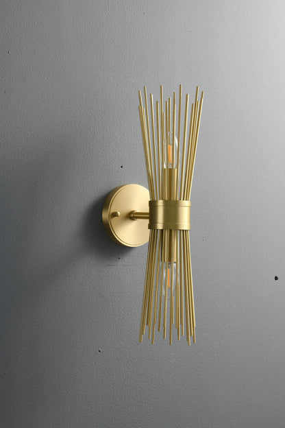 Vintage Wall Sconce – Mid-Century Double Head Copper Wall Lamp