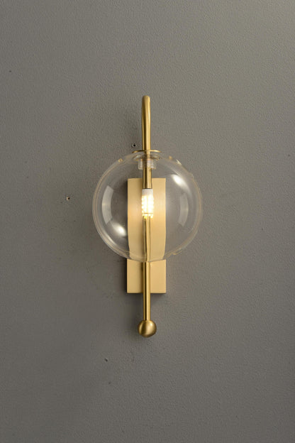 Industrial Black Copper Wall Light | Chic Copper and Glass Wall Lamp for Contemporary Style