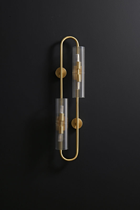 Decorative Copper Glass Wall Sconce – Vintage-Inspired Wall Lamp, Stylish and Elegant Copper Lighting Fixture