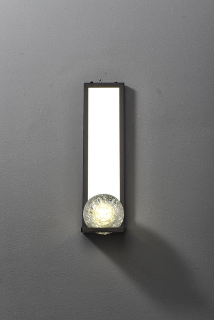 Black Iron and Crystal Wall Lamp | Luxury Black Wall Light Fixture | Contemporary Iron and Crystal Lighting
