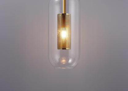 Modern Iron Wall Light with Glass Shade | Black and Copper Wall Lamp |  Industrial Style and Art Deco Fusion