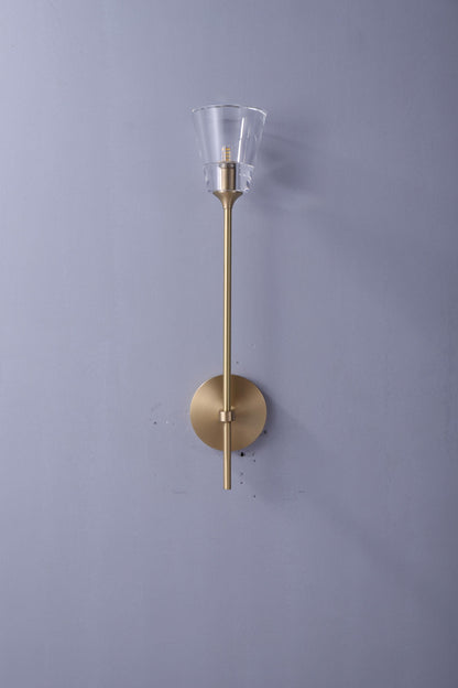 K9 Crystal-Accented Bronze Copper Wall Lamp – Elegant Modern Sconce and Art Deco High-End Lighting Fixture