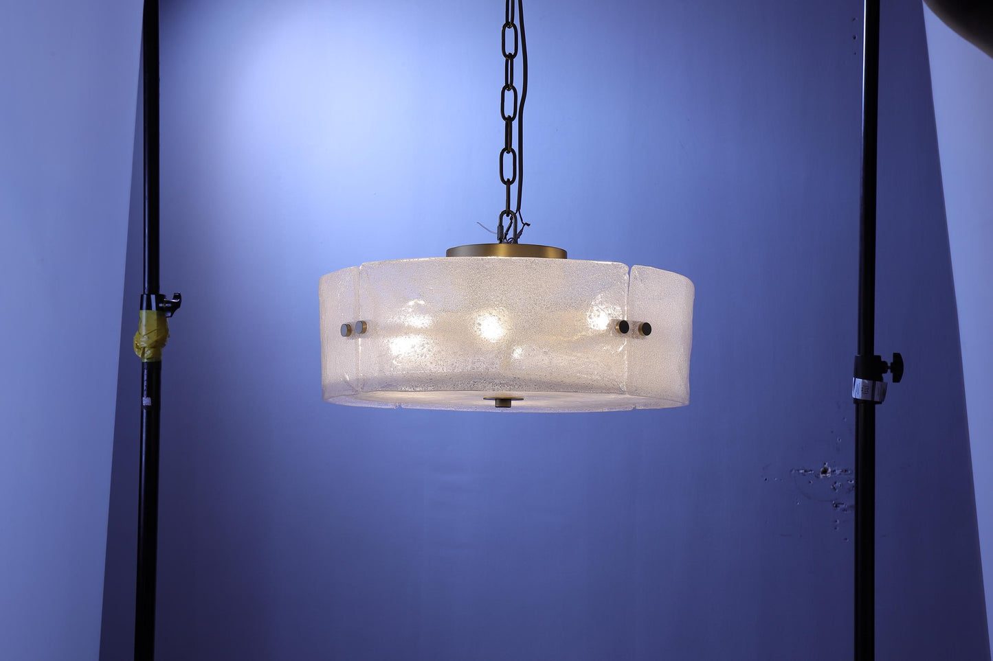 Designer Copper Glass Ceiling Fixture | Modern Elegant Pendant Light with Stylish Charm
