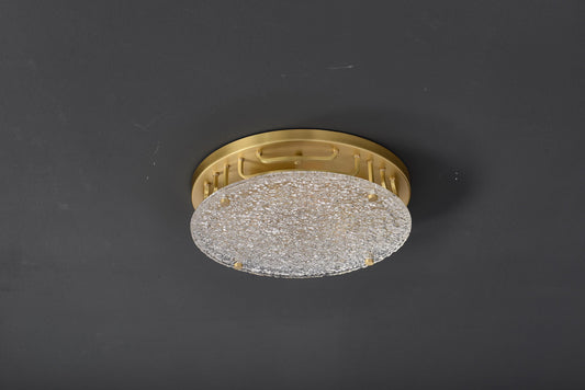 Copper and Glass Ceiling Light – Contemporary Pendant Lamp with Modern Industrial Elegance, Vintage Luxurious Design