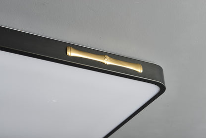 Fashionable Copper and Black Ceiling Fixture | Modern Acrylic Pendant Light