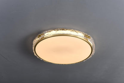 Rustic Copper Ceiling Light with Glass | Copper and Glass Pendant for Modern Interiors