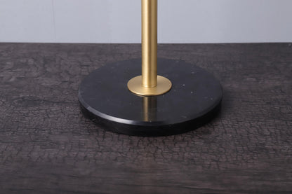 Elegant Copper and Marble Table Lamp – Modern Black and Copper Desk Lighting with Marble Base for Unique Home Decor