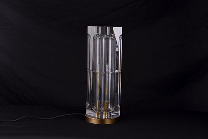 High-End Copper and Crystal Table Lamp | Chic Bronze Lighting with Stylish Modern Design