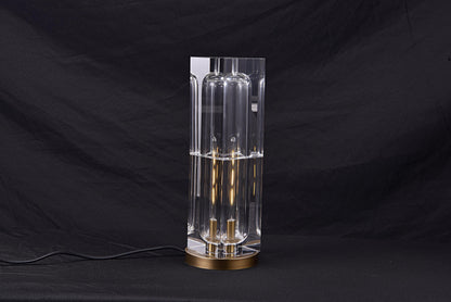 High-End Copper and Crystal Table Lamp | Chic Bronze Lighting with Stylish Modern Design