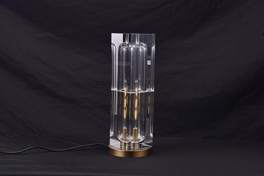 High-End Copper and Crystal Table Lamp | Chic Bronze Lighting with Stylish Modern Design