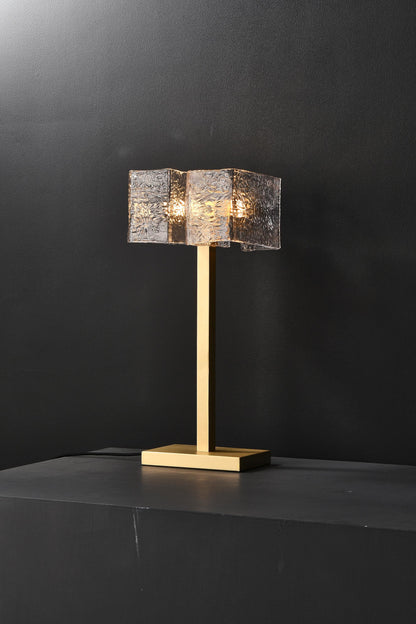 Modern Vintage Copper Table Lamp with Handcrafted Copper and Glass Design | Industrial Style Bedside Accent Lighting