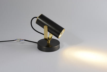 Artisan Copper Desk Lamp | Sleek Black and Copper Table Light | Industrial and Vintage Style