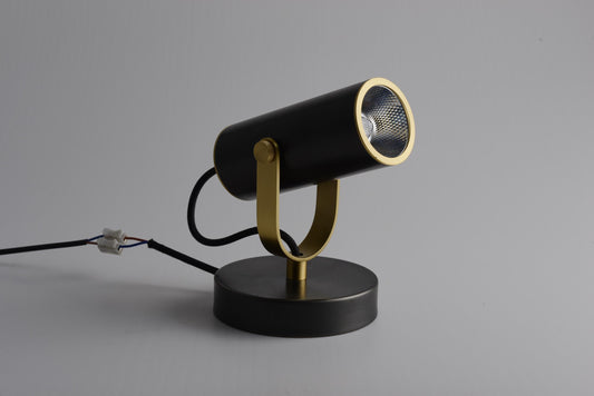 Artisan Copper Desk Lamp | Sleek Black and Copper Table Light | Industrial and Vintage Style