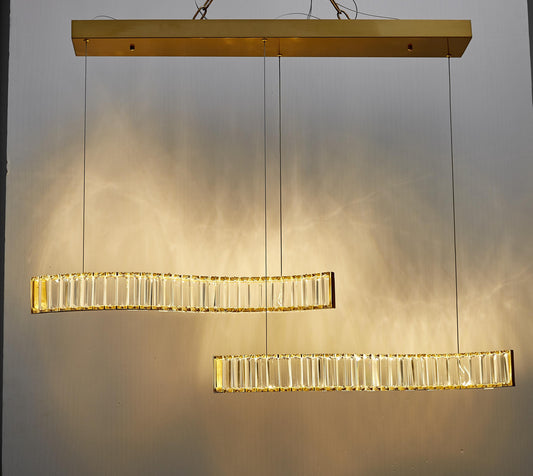 Luxury Chrome Titanium Chandelier | Modern Stainless Steel and Iron Crystal Lighting with Contemporary K9 Clear Crystal Fixture