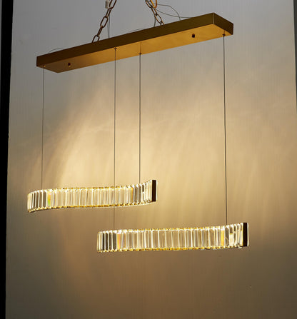 Luxury Chrome Titanium Chandelier | Modern Stainless Steel and Iron Crystal Lighting with Contemporary K9 Clear Crystal Fixture