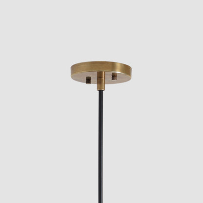 Double Shade Brass Counterweight Pendant Lamp