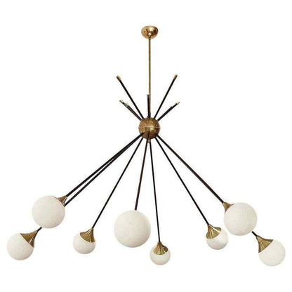 Mid Century Stilnovo Style Cluster Chandelier