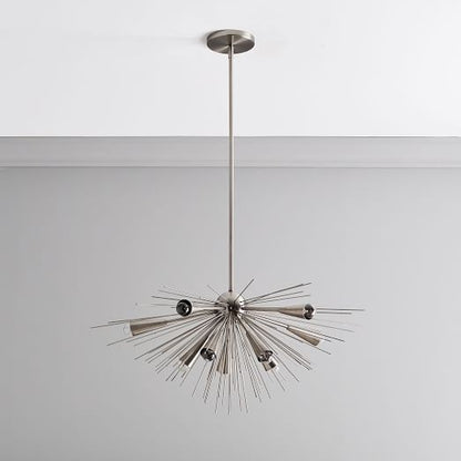 Half Urchin Modern Brass Sputnik Chandelier