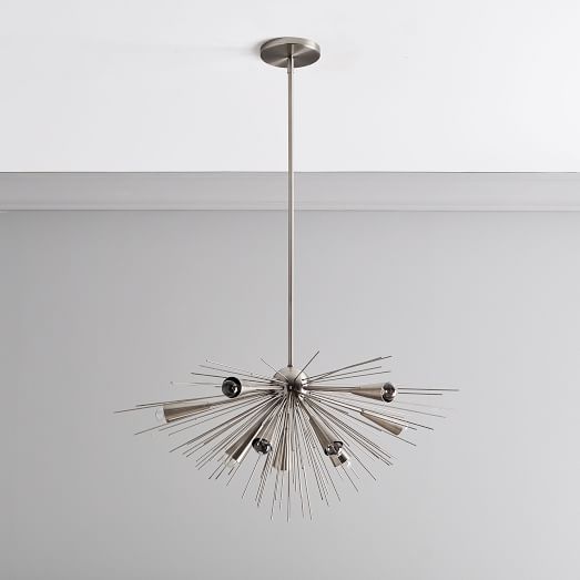 Half Urchin Modern Brass Sputnik Chandelier
