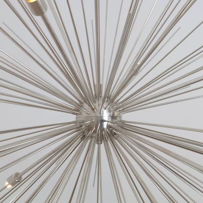 Large 50-Inches 16 Arms Brass Sputnik Starburst Urchin Chandelier